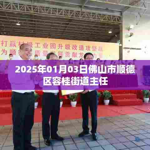 佛山市顺德区容桂街道主任动态,2025年1月3日更新