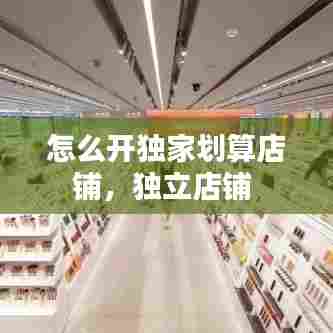 怎么开独家划算店铺,独立店铺