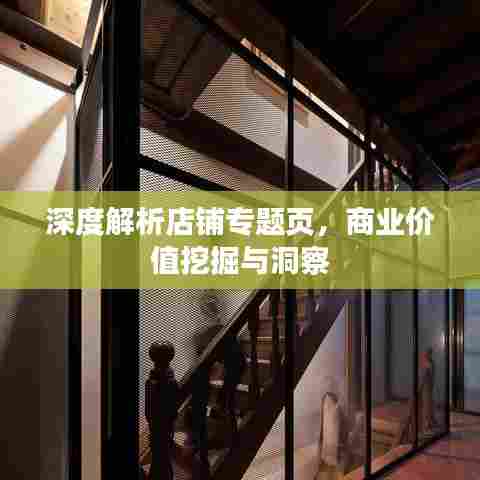 深度解析店铺专题页，商业价值挖掘与洞察