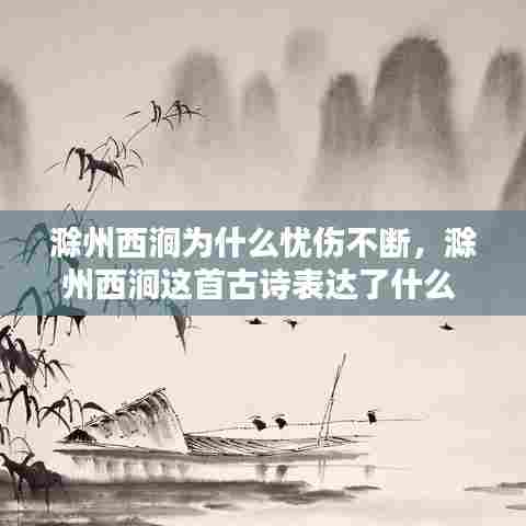 滁州西涧为什么忧伤不断，滁州西涧这首古诗表达了什么 