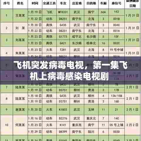 飞机突发病毒电视，第一集飞机上病毒感染电视剧 