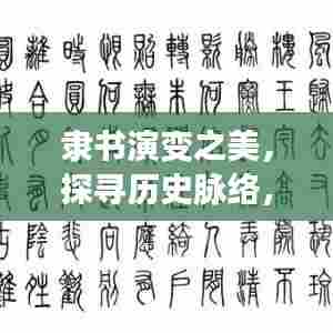 隶书演变之美,探寻历史脉络,领略不断的发展之美
