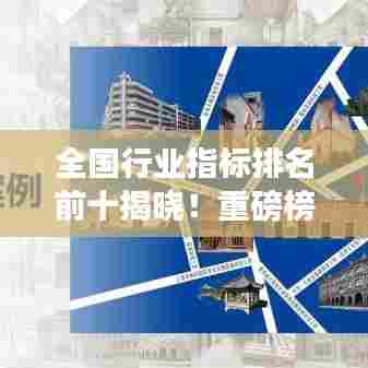 全国行业指标排名前十揭晓！重磅榜单，不容错过