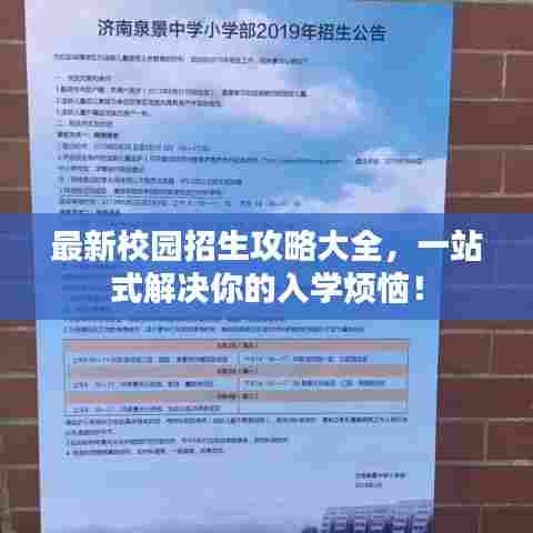 最新校园招生攻略大全，一站式解决你的入学烦恼！