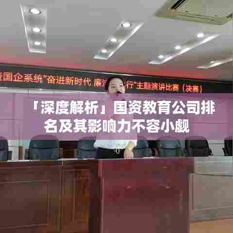 「深度解析」国资教育公司排名及其影响力不容小觑