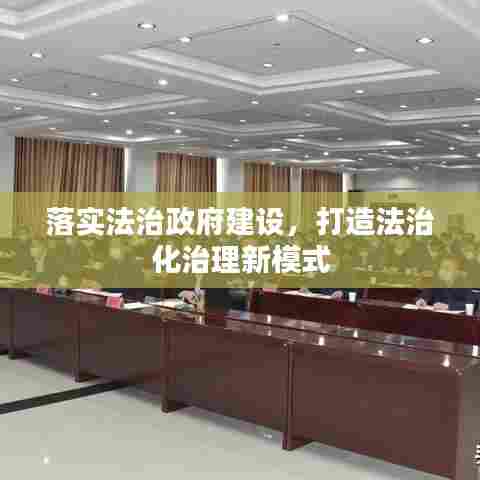 落实法治政府建设，打造法治化治理新模式