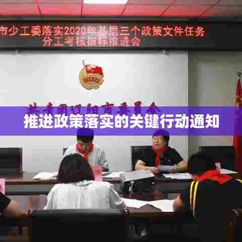 推进政策落实的关键行动通知