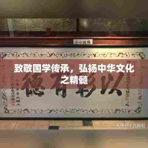 致敬国学传承,弘扬中华文化之精髓
