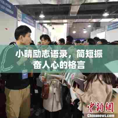 小晴励志语录，简短振奋人心的格言