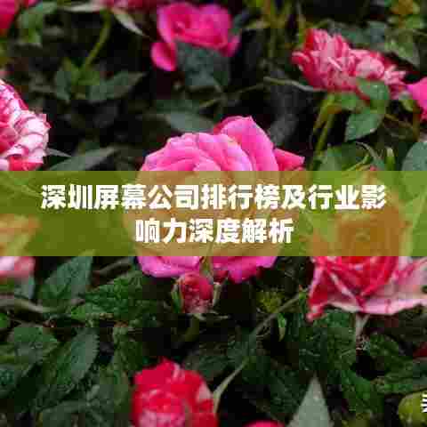 深圳屏幕公司排行榜及行业影响力深度解析