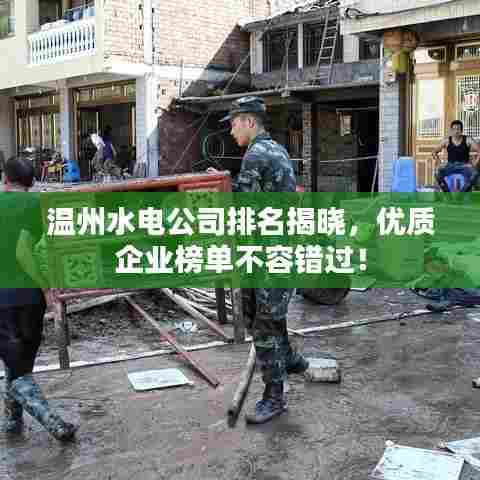 温州水电公司排名揭晓，优质企业榜单不容错过！