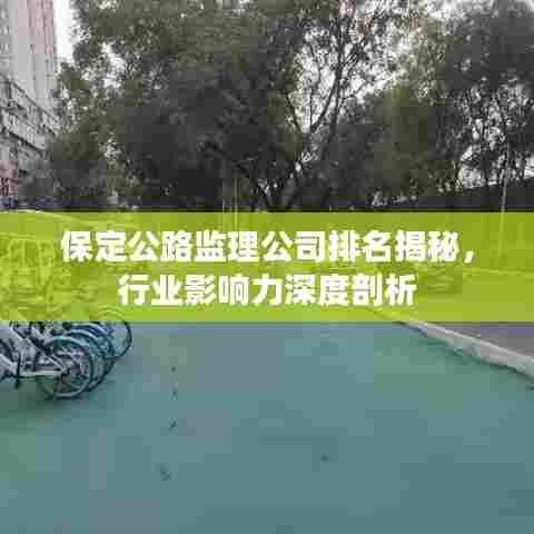保定公路监理公司排名揭秘，行业影响力深度剖析