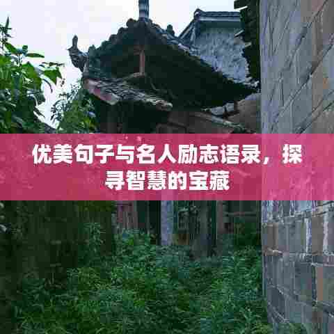 优美句子与名人励志语录,探寻智慧的宝藏