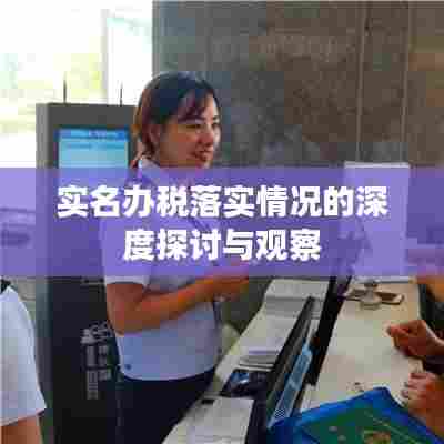 实名办税落实情况的深度探讨与观察