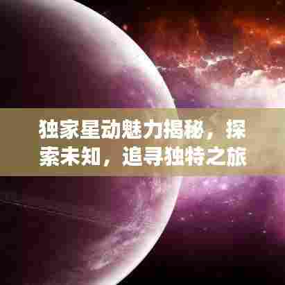 独家星动魅力揭秘，探索未知，追寻独特之旅