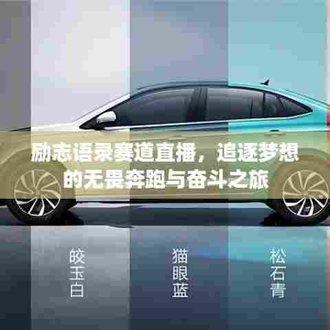 励志语录赛道直播，追逐梦想的无畏奔跑与奋斗之旅