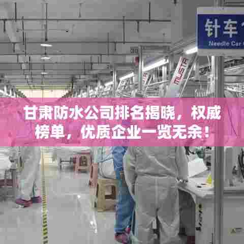 甘肃防水公司排名揭晓,权威榜单,优质企业一览无余!