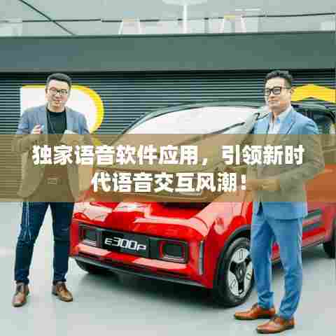 独家语音软件应用,引领新时代语音交互风潮!