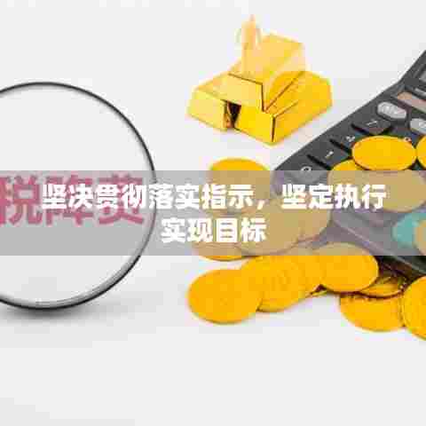 坚决贯彻落实指示，坚定执行实现目标