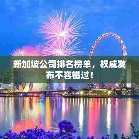 新加坡公司排名榜单，权威发布不容错过！