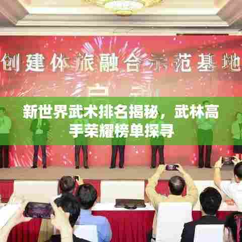 新世界武术排名揭秘,武林高手荣耀榜单探寻