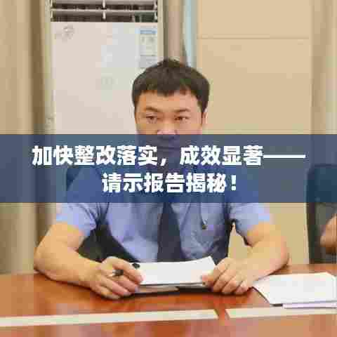 加快整改落实，成效显著——请示报告揭秘！