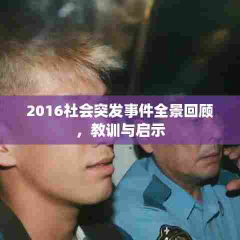 2016社会突发事件全景回顾，教训与启示